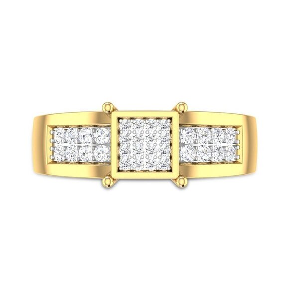 Refine Square Zircon Luxury Princess Fashion Square Rings for WomenEVGG1262 - Picture 3 of 7